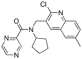 Pyrazinecarboxamide, n-[(2-chloro-6-methyl-3-quinolinyl)methyl]-n-cyclopentyl-(9ci) Structure,604780-72-5Structure