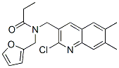 Propanamide, n-[(2-chloro-6,7-dimethyl-3-quinolinyl)methyl]-n-(2-furanylmethyl)-(9ci) Structure,604782-64-1Structure