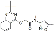 Acetamide, 2-[[2-(1,1-dimethylethyl)-4-quinazolinyl]thio]-n-(5-methyl-3-isoxazolyl)-(9ci) Structure,604792-66-7Structure