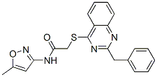 Acetamide, n-(5-methyl-3-isoxazolyl)-2-[[2-(phenylmethyl)-4-quinazolinyl]thio]-(9ci) Structure,604793-37-5Structure