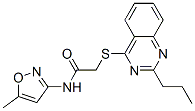 Acetamide, n-(5-methyl-3-isoxazolyl)-2-[(2-propyl-4-quinazolinyl)thio]-(9ci) Structure,604793-90-0Structure