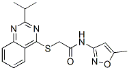 Acetamide, 2-[[2-(1-methylethyl)-4-quinazolinyl]thio]-n-(5-methyl-3-isoxazolyl)-(9ci) Structure,604794-52-7Structure