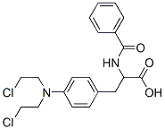 2-Benzamido-3-(4-(n,n-bis-(2-chloroethyl)amino)phenyl)propionic acid Structure,60557-40-6Structure