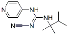 2-Cyano-3-(4-pyridyl)-1-(1,1,2-trimethylpropyl)guanidine Structure,60560-40-9Structure