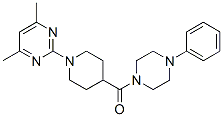 Piperazine, 1-[[1-(4,6-dimethyl-2-pyrimidinyl)-4-piperidinyl]carbonyl]-4-phenyl-(9ci) Structure,605623-25-4Structure