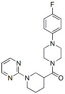 Piperazine, 1-(4-fluorophenyl)-4-[[1-(2-pyrimidinyl)-3-piperidinyl]carbonyl]-(9ci) Structure,605624-02-0Structure