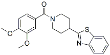 Piperidine, 4-(2-benzothiazolyl)-1-(3,4-dimethoxybenzoyl)-(9ci) Structure,605628-00-0Structure