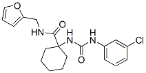 Cyclohexanecarboxamide, 1-[[[(3-chlorophenyl)amino]carbonyl]amino]-n-(2-furanylmethyl)-(9ci) Structure,605640-89-9Structure