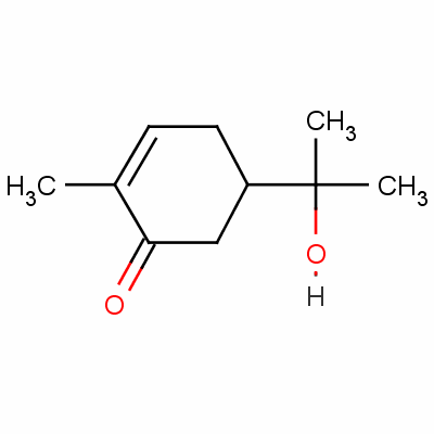 (S)-(+)-5-(1-hydroxy-1-methylethyl)-2-methyl-2-cyclohexen-1-one Structure,60593-11-5Structure