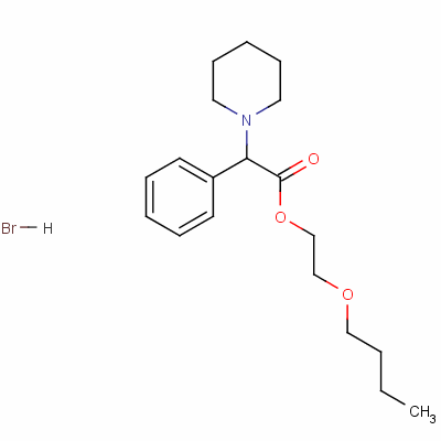 2-Butoxyethyl alpha-phenylpiperidine-1-acetate hydrobromide Structure,60595-56-4Structure