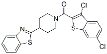 Piperidine, 4-(2-benzothiazolyl)-1-[(3,6-dichlorobenzo[b]thien-2-yl)carbonyl]-(9ci) Structure,606081-92-9Structure