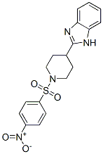 Piperidine, 4-(1h-benzimidazol-2-yl)-1-[(4-nitrophenyl)sulfonyl]-(9ci) Structure,606081-99-6Structure