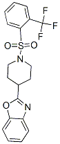 Piperidine, 4-(2-benzoxazolyl)-1-[[2-(trifluoromethyl)phenyl]sulfonyl]-(9ci) Structure,606082-13-7Structure