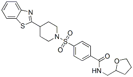 Benzamide, 4-[[4-(2-benzothiazolyl)-1-piperidinyl]sulfonyl]-n-[(tetrahydro-2-furanyl)methyl]-(9ci) Structure,606083-30-1Structure