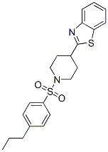 Piperidine, 4-(2-benzothiazolyl)-1-[(4-propylphenyl)sulfonyl]-(9ci) Structure,606083-56-1Structure