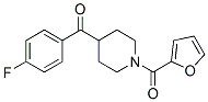 Piperidine, 4-(4-fluorobenzoyl)-1-(2-furanylcarbonyl)-(9ci) Structure,606086-10-6Structure