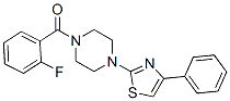 Piperazine, 1-(2-fluorobenzoyl)-4-(4-phenyl-2-thiazolyl)-(9ci) Structure,606087-51-8Structure