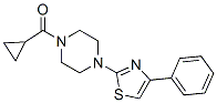 Piperazine, 1-(cyclopropylcarbonyl)-4-(4-phenyl-2-thiazolyl)-(9ci) Structure,606087-57-4Structure