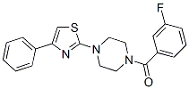 Piperazine, 1-(3-fluorobenzoyl)-4-(4-phenyl-2-thiazolyl)-(9ci) Structure,606087-60-9Structure