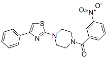 Piperazine, 1-(3-nitrobenzoyl)-4-(4-phenyl-2-thiazolyl)-(9ci) Structure,606087-63-2Structure