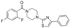 Piperazine, 1-(2,4-difluorobenzoyl)-4-(4-phenyl-2-thiazolyl)-(9ci) Structure,606087-69-8Structure