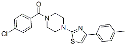 Piperazine, 1-(4-chlorobenzoyl)-4-[4-(4-methylphenyl)-2-thiazolyl]-(9ci) Structure,606087-71-2Structure