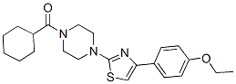 Piperazine, 1-(cyclohexylcarbonyl)-4-[4-(4-ethoxyphenyl)-2-thiazolyl]-(9ci) Structure,606088-97-5Structure