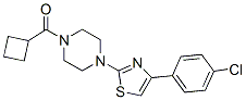 Piperazine, 1-[4-(4-chlorophenyl)-2-thiazolyl]-4-(cyclobutylcarbonyl)-(9ci) Structure,606089-07-0Structure