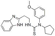 Thiourea, n-[2-(1h-benzimidazol-2-yl)ethyl]-n-cyclopentyl-n-(3-methoxyphenyl)- (9ci) Structure,606090-62-4Structure