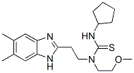 Thiourea, n-cyclopentyl-n-[2-(5,6-dimethyl-1h-benzimidazol-2-yl)ethyl]-n-(2-methoxyethyl)- (9ci) Structure,606091-39-8Structure