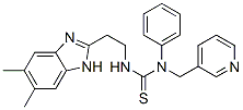 Thiourea, n-[2-(5,6-dimethyl-1h-benzimidazol-2-yl)ethyl]-n-phenyl-n-(3-pyridinylmethyl)- (9ci) Structure,606091-42-3Structure