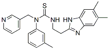 Thiourea, n-[2-(5,6-dimethyl-1h-benzimidazol-2-yl)ethyl]-n-(3-methylphenyl)-n-(3-pyridinylmethyl)- (9ci) Structure,606091-43-4Structure