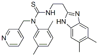 Thiourea, n-[2-(5,6-dimethyl-1h-benzimidazol-2-yl)ethyl]-n-(2,5-dimethylphenyl)-n-(3-pyridinylmethyl)- (9ci) Structure,606091-44-5Structure