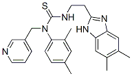 Thiourea, n-[2-(5,6-dimethyl-1h-benzimidazol-2-yl)ethyl]-n-(2,4-dimethylphenyl)-n-(3-pyridinylmethyl)- (9ci) Structure,606091-45-6Structure