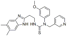 Thiourea, n-[2-(5,6-dimethyl-1h-benzimidazol-2-yl)ethyl]-n-(3-methoxyphenyl)-n-(3-pyridinylmethyl)- (9ci) Structure,606091-48-9Structure