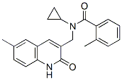 Benzamide, n-cyclopropyl-n-[(1,2-dihydro-6-methyl-2-oxo-3-quinolinyl)methyl]-2-methyl-(9ci) Structure,606095-14-1Structure