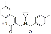 Benzamide, n-cyclopropyl-n-[(1,2-dihydro-6-methyl-2-oxo-3-quinolinyl)methyl]-4-methyl-(9ci) Structure,606095-17-4Structure