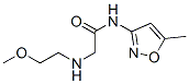 Acetamide, 2-[(2-methoxyethyl)amino]-n-(5-methyl-3-isoxazolyl)-(9ci) Structure,606096-26-8Structure