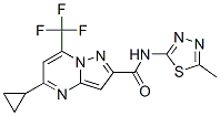 Pyrazolo[1,5-a]pyrimidine-2-carboxamide, 5-cyclopropyl-n-(5-methyl-1,3,4-thiadiazol-2-yl)-7-(trifluoromethyl)-(9ci) Structure,606096-62-2Structure