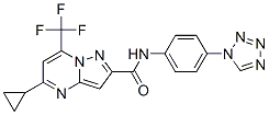 Pyrazolo[1,5-a]pyrimidine-2-carboxamide, 5-cyclopropyl-n-[4-(1h-tetrazol-1-yl)phenyl]-7-(trifluoromethyl)-(9ci) Structure,606096-64-4Structure