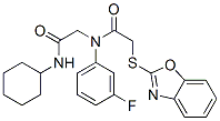 Acetamide, 2-(2-benzoxazolylthio)-n-[2-(cyclohexylamino)-2-oxoethyl]-n-(3-fluorophenyl)-(9ci) Structure,606098-46-8Structure