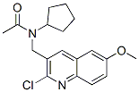 Acetamide, n-[(2-chloro-6-methoxy-3-quinolinyl)methyl]-n-cyclopentyl-(9ci) Structure,606102-59-4Structure