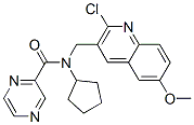 Pyrazinecarboxamide, n-[(2-chloro-6-methoxy-3-quinolinyl)methyl]-n-cyclopentyl-(9ci) Structure,606102-67-4Structure