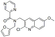 Pyrazinecarboxamide, n-[(2-chloro-6-methoxy-3-quinolinyl)methyl]-n-(2-furanylmethyl)-(9ci) Structure,606102-93-6Structure