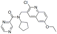 Pyrazinecarboxamide, n-[(2-chloro-6-ethoxy-3-quinolinyl)methyl]-n-cyclopentyl-(9ci) Structure,606103-34-8Structure