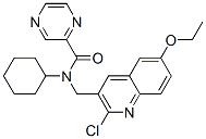 Pyrazinecarboxamide, n-[(2-chloro-6-ethoxy-3-quinolinyl)methyl]-n-cyclohexyl-(9ci) Structure,606103-42-8Structure