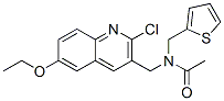 Acetamide, n-[(2-chloro-6-ethoxy-3-quinolinyl)methyl]-n-(2-thienylmethyl)-(9ci) Structure,606103-62-2Structure