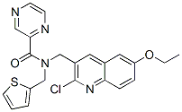 Pyrazinecarboxamide, n-[(2-chloro-6-ethoxy-3-quinolinyl)methyl]-n-(2-thienylmethyl)-(9ci) Structure,606103-68-8Structure