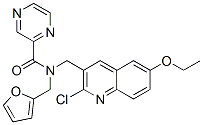 Pyrazinecarboxamide, n-[(2-chloro-6-ethoxy-3-quinolinyl)methyl]-n-(2-furanylmethyl)-(9ci) Structure,606103-84-8Structure