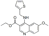 3-Quinolinecarboxylicacid,6-methoxy-4-[(2-thienylmethyl)amino]-,ethylester(9ci) Structure,606104-15-8Structure